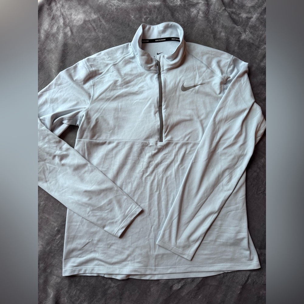 Nike Dri-fit Light Blue Long Sleeve Quarter-Zip